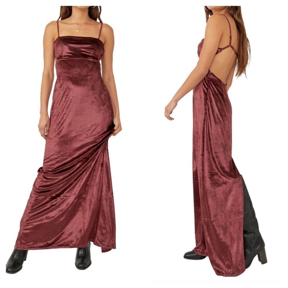 Free People Karlie Sleeveless Maxi Dress In Double Dare Size 10 NWT